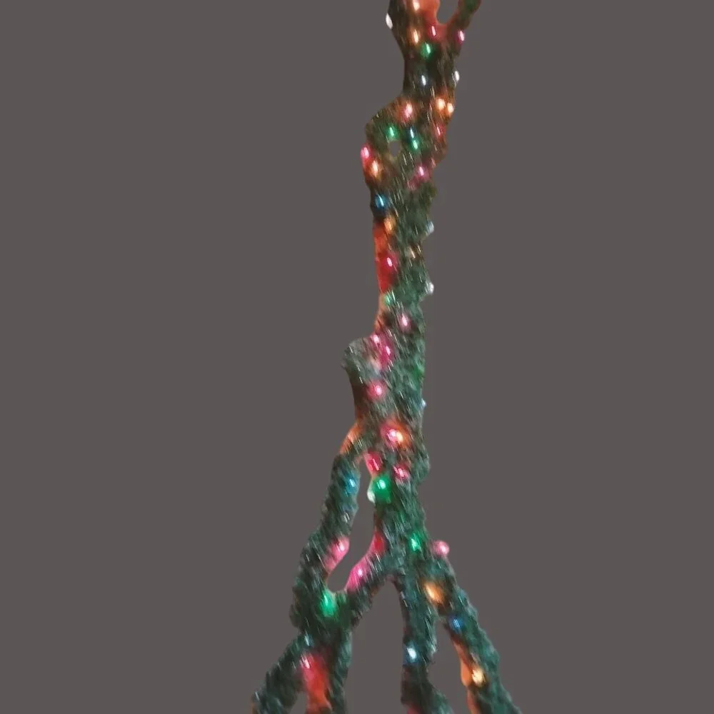 Green Pine Garland 30 Ft Pre Lit Christmas String Lights